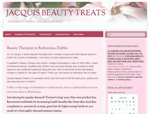 Tablet Screenshot of jacquisbeautytreats.com